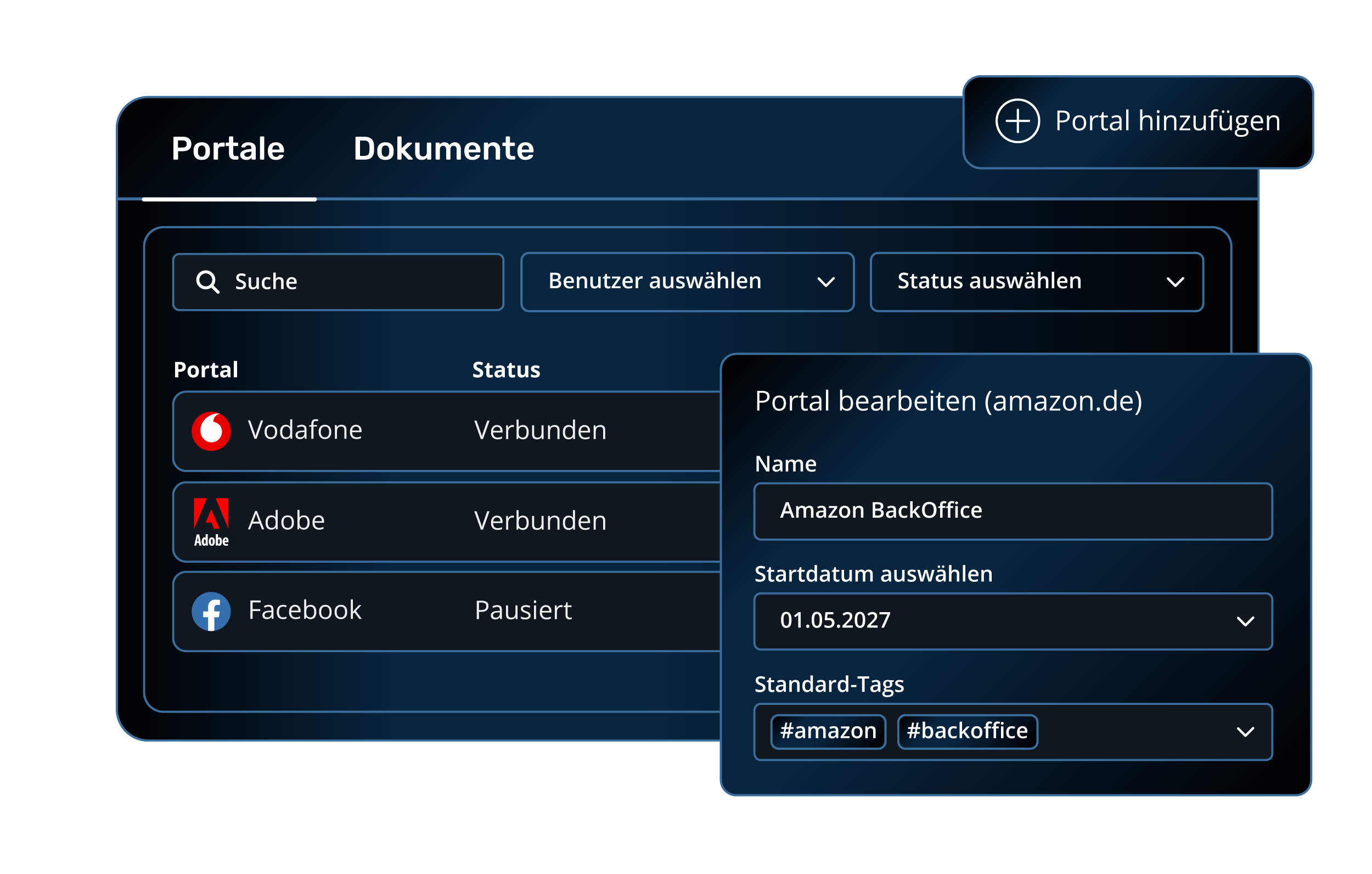 Rechnungsübertragung von GetMyInvoices an DATEV Unternehmen Online und ADDISON OneClick
