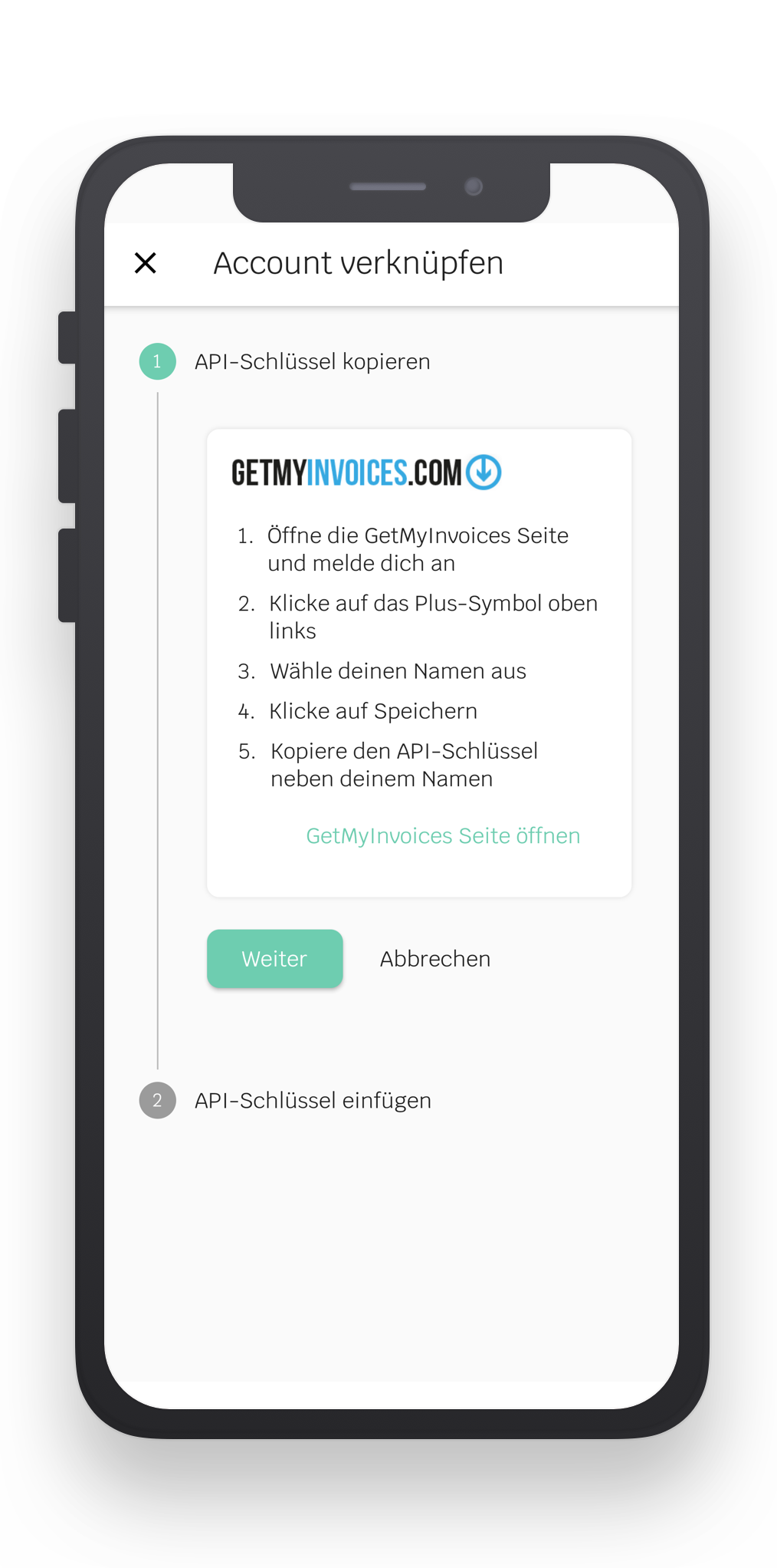 Passaggio in GetMyInvoices per l'integrazione di anybill