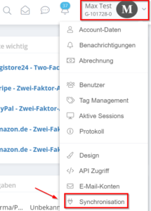 Schritt in GetMyInvoices für die Lexware Office-Integration