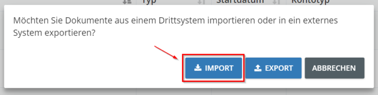 Schritt in GetMyInvoices für die Lexware Office-Integration