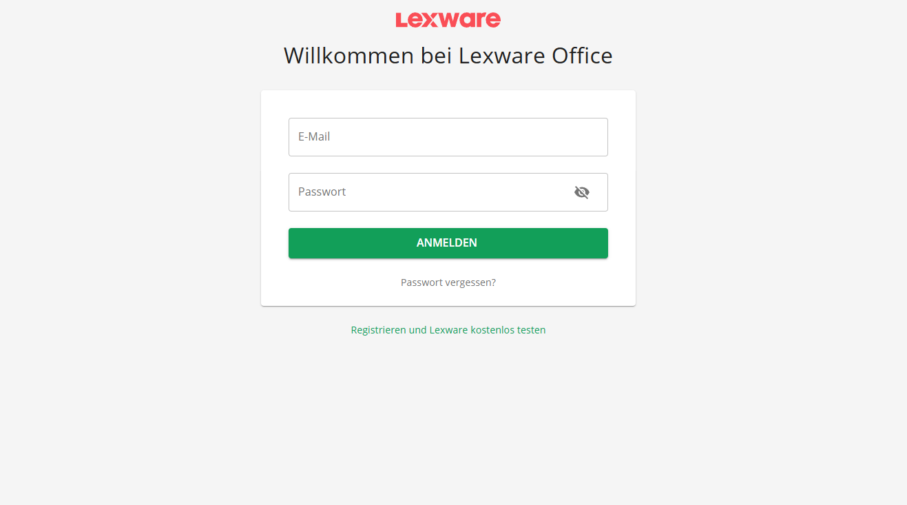 Schritt in GetMyInvoices für die Lexware Office-Integration