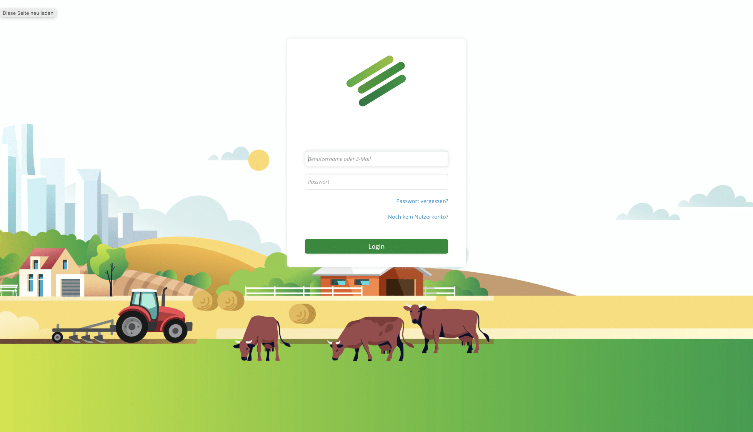 Schritt in GetMyInvoices für die Just Farming-Integration