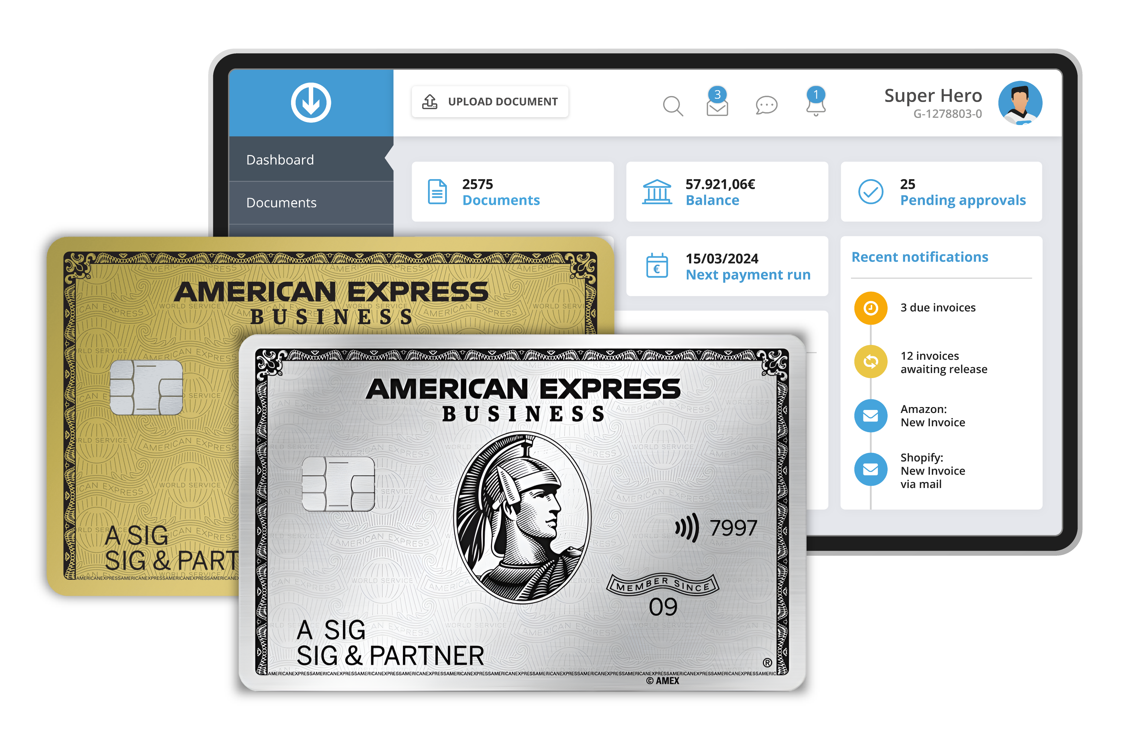 American Express Business Card e transazioni importate in GetMyInvoices