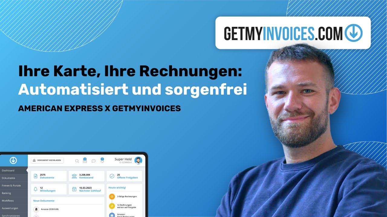 American Express® & GetMyInvoices: Smartes Rechnungsmanagement einfach erklärt