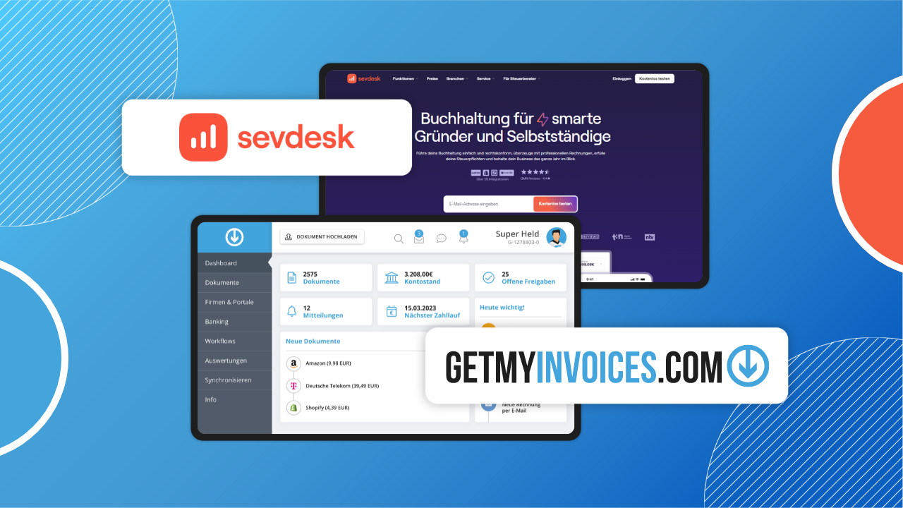 Papierchaos & Belegsuche adé dank Buchhaltung mit sevdesk und GetMyInvoices
