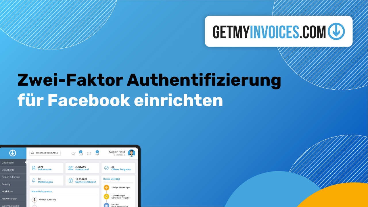 Zwei-Faktor Authentifizierung (2FA) für Facebook einrichten