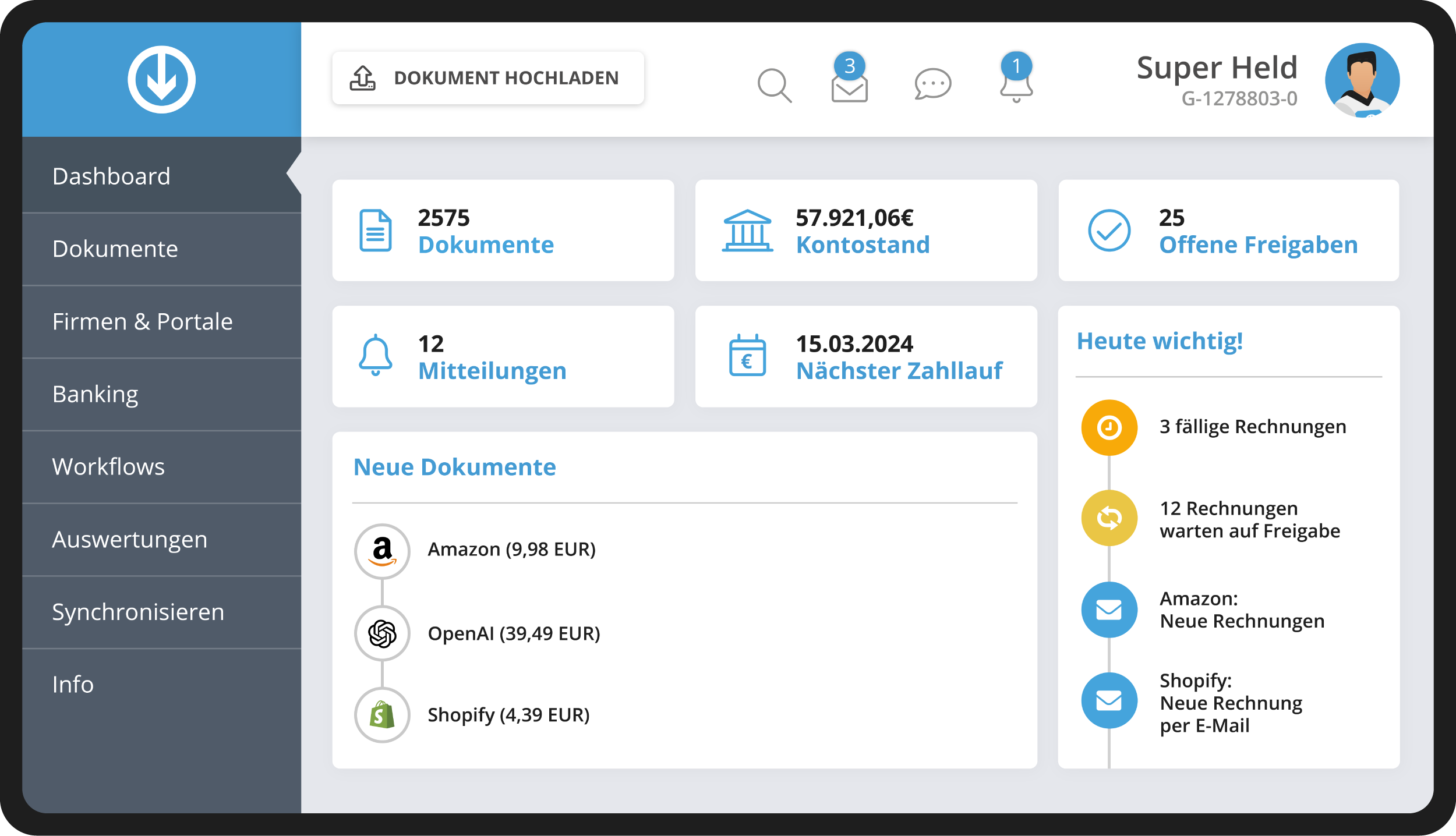 GetMyInvoices Silber-Partner: Digital Experte für automatisierte Belegübermittlung